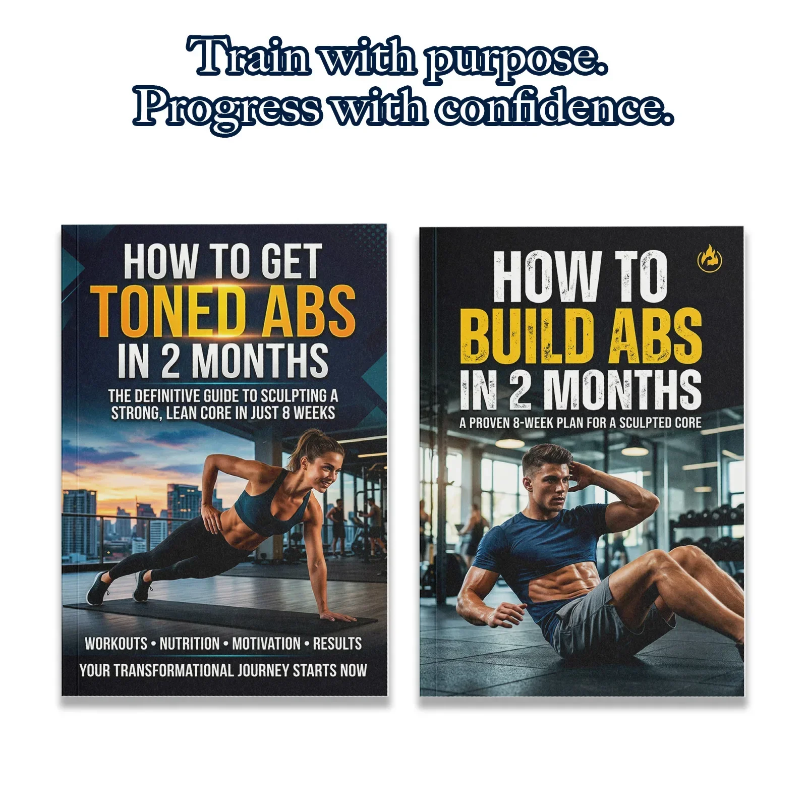 Fitness With Nutrition - 2-Book Abs Training Guide Set for