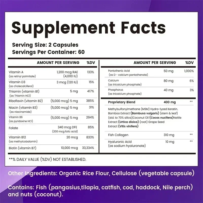 Biotin Collagen Keratin Supple - đánh giá và giá Biotin Hair Growth