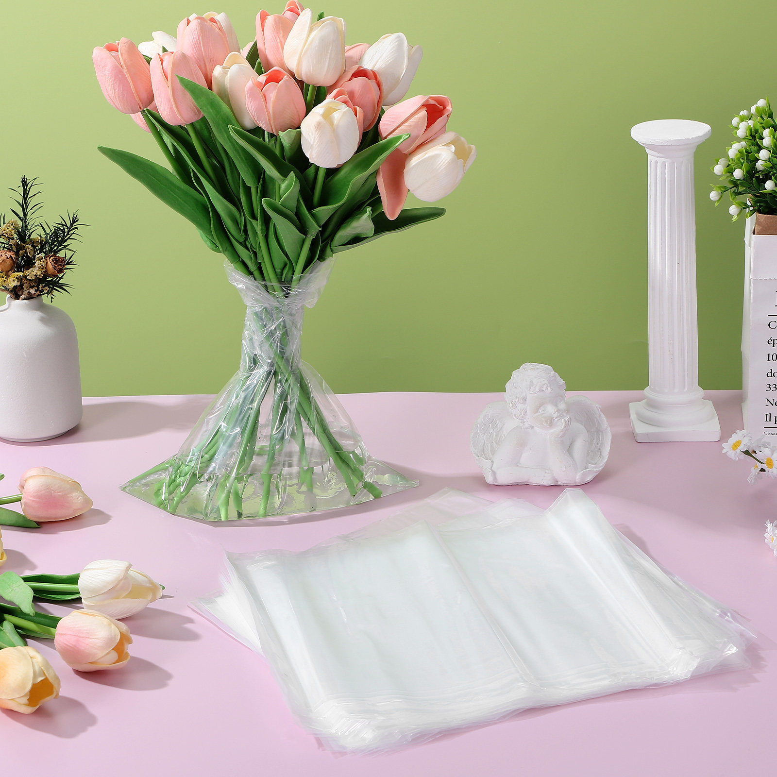 50pcs Flower Bags Plastic Fres - đánh giá và giá Nutrition & Fitness Hub Photos