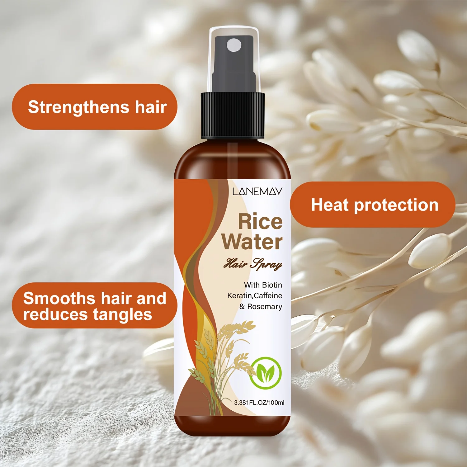 Rice Water Hair Spray - with B - đánh giá và giá Biotin Hair Growth
