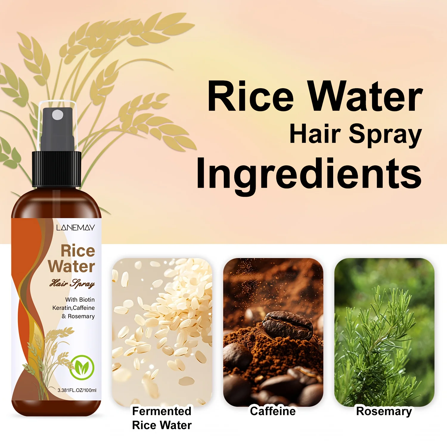 Rice Water Hair Spray - with B - đánh giá và giá Biotin Hair Growth