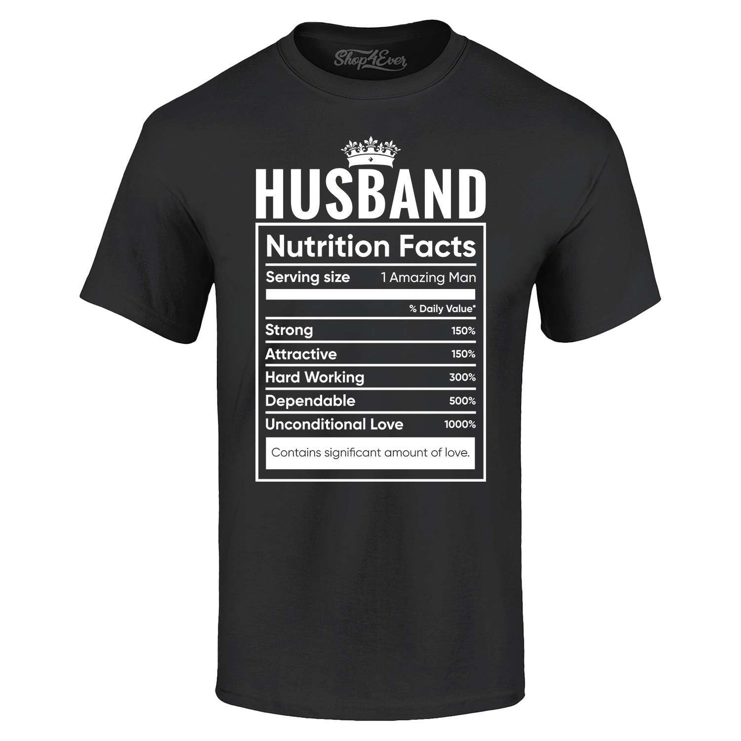 Husband Nutrition Facts T-shir - đánh giá và giá Nutrition & Fitness Hub Photos