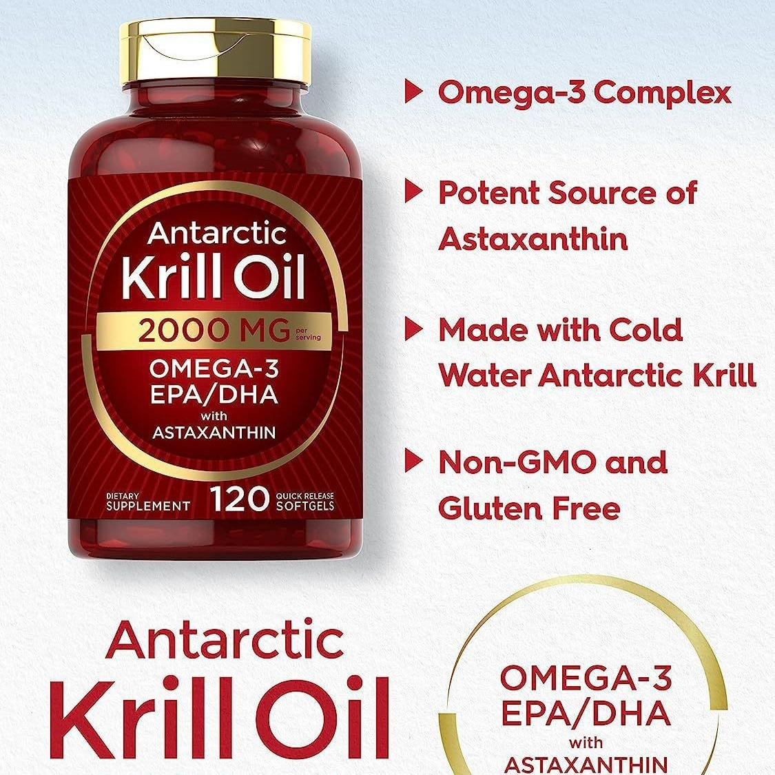 Krill oil soft capsules supple - đánh giá và giá Fitness With Nutrition