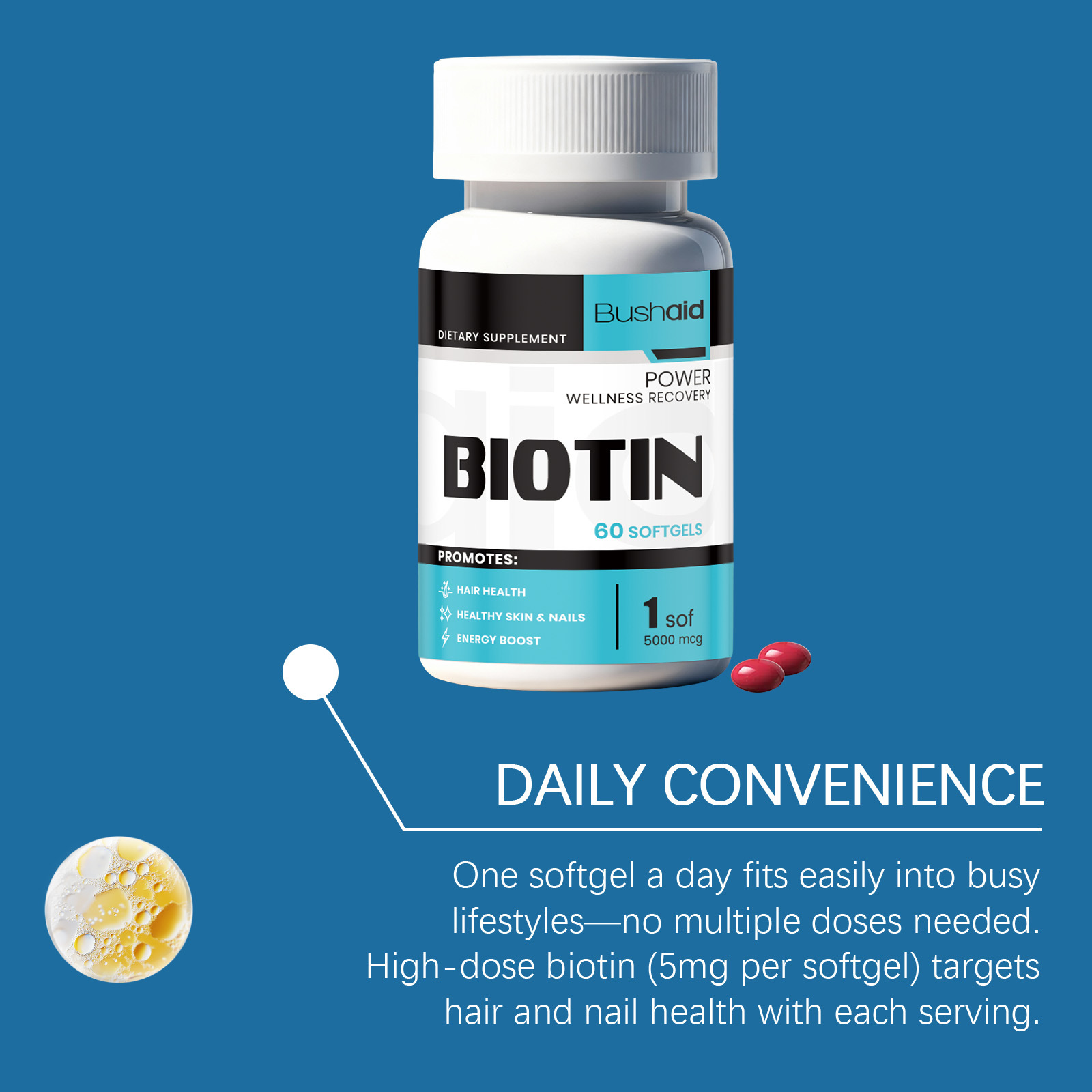 High Potency Biotin Vitamin B7 - đánh giá và giá Biotin Hair Growth