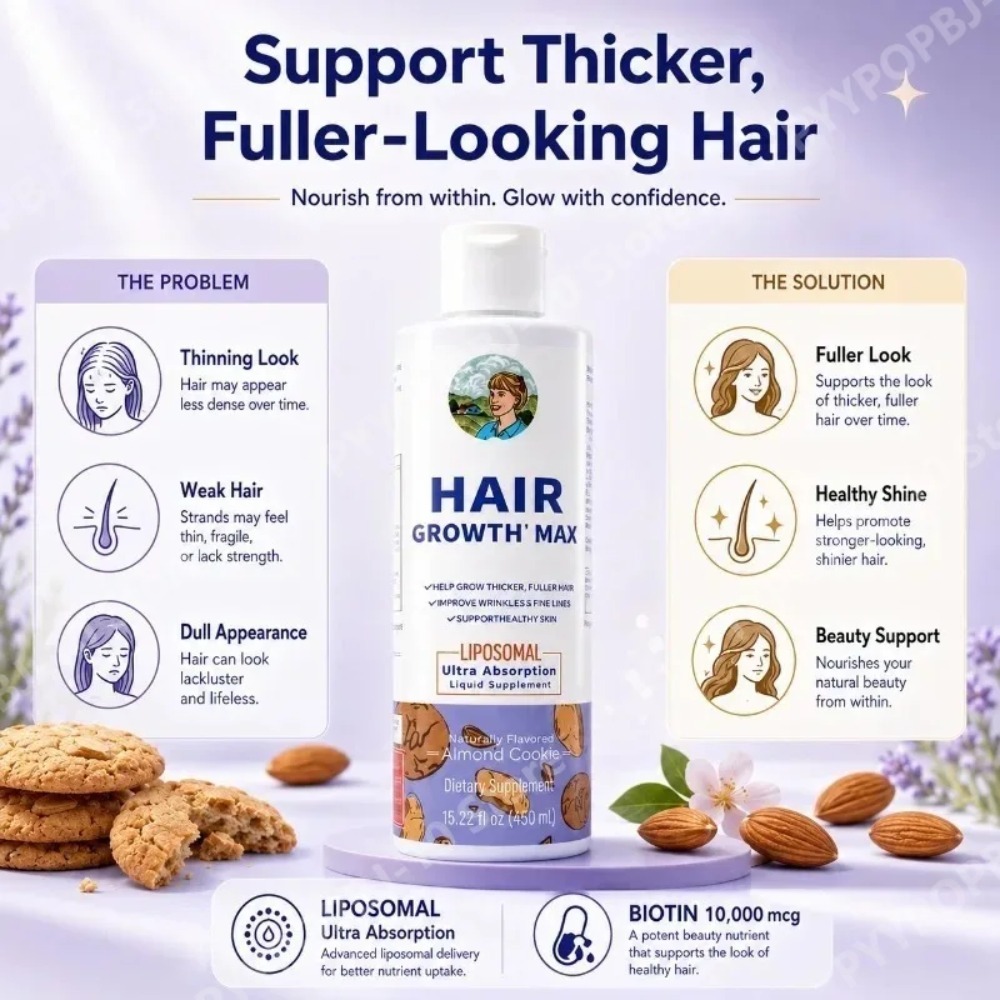 Liposomal Hair Growth Liquid,  - đánh giá và giá Biotin Hair Growth
