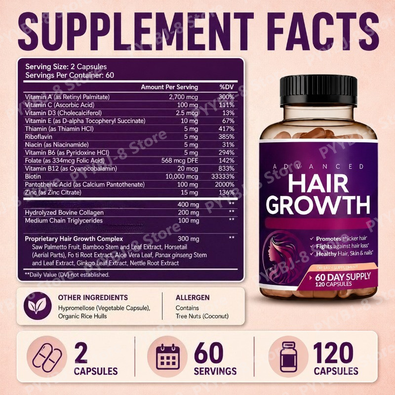 Women’s Hair Vitamins  Capsule - đánh giá và giá Biotin Hair Growth